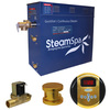 Steamspa Oasis 6 KW Bath Generator with Auto Drain in Polished Gold OA600GD-A